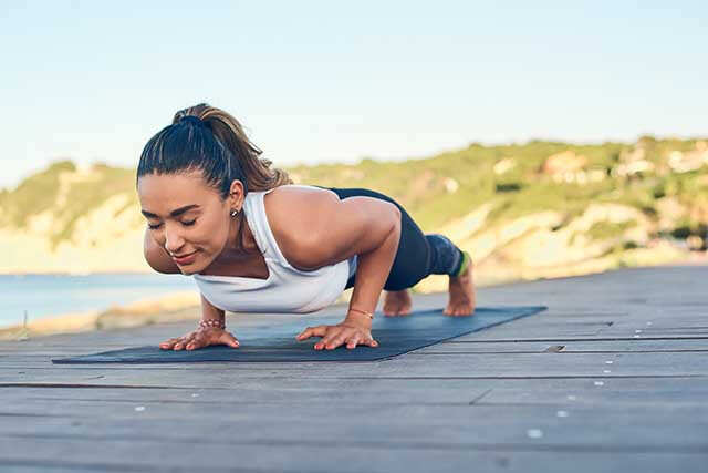 Struggling with your chaturanga dandasana/yoga push-up? Try these tip