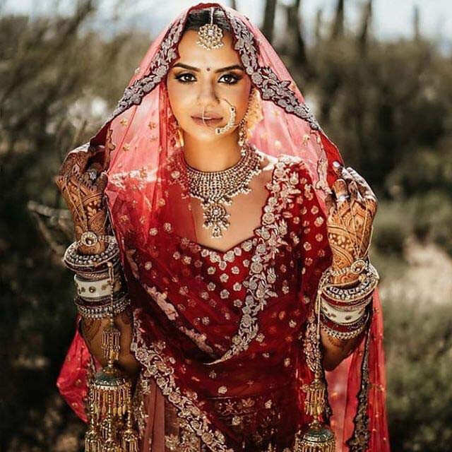 Indian Brides In Gold Wedding Lehengas That Made a WOW Impression - Wish N  Wed