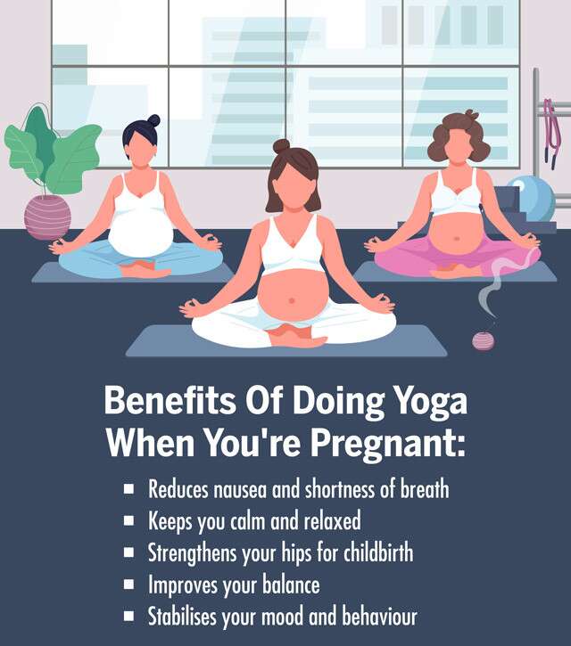 RAK Hospital - Yoga can be a beneficial practice during pregnancy, helping  to promote relaxation, flexibility, and overall well-being. Here are some  maternity yoga poses that are generally considered safe: 1.Cat-Cow Pose (