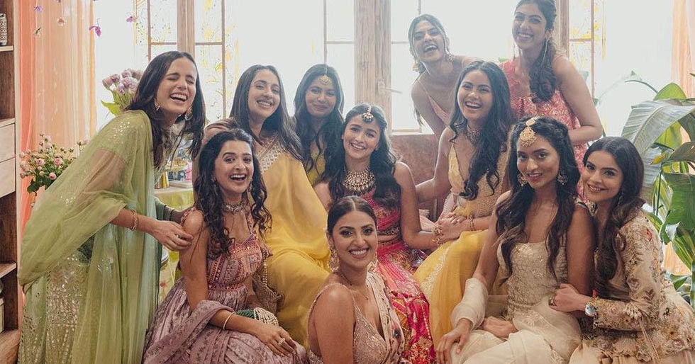 Alia Bhatt in her friend 's wedding | Indian wedding dress bridal lehenga,  Indian bridal fashion, Indian wedding gowns
