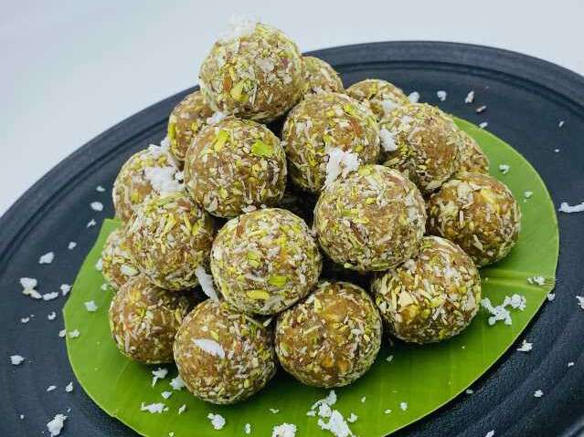 t Ugadi recipe_Healthy Coconut Jaggery and Chia seed Laddoo_The Leela Bhartiya City Bengaluru_2