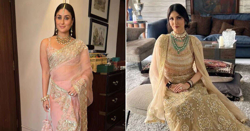 Nailing the Sisters-of-the-Groom Look: Kareena, Karisma and Riddhima Kapoor - Vimarsana News