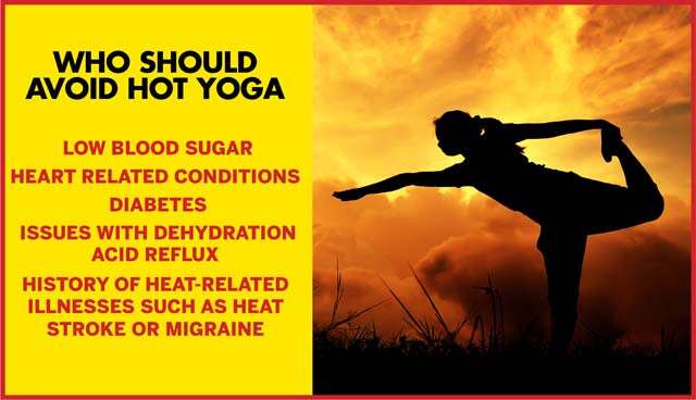 Who Should Avoid Hot Yoga Infographic