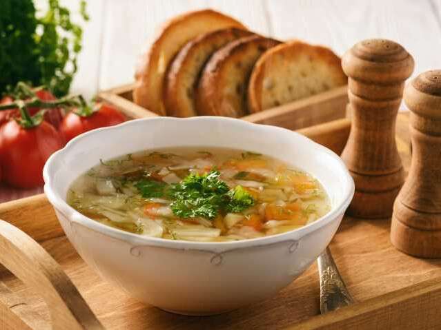 t simple soups - clear vegetable soup