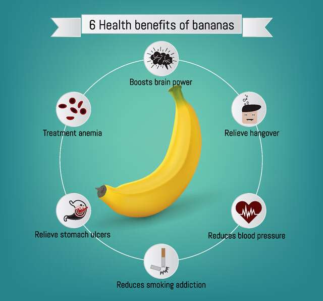 Health Benefits of Bananas Infographic