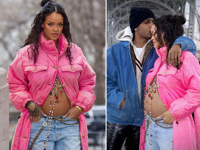 Rihanna is pregnant, debuts baby bump on stroll with A$AP Rocky