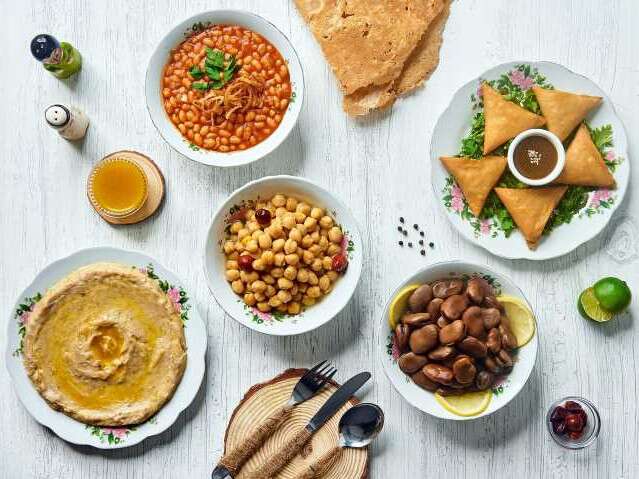 t Dubai Vegetarian Dishes - Veg  mezze - Arabian Tea House