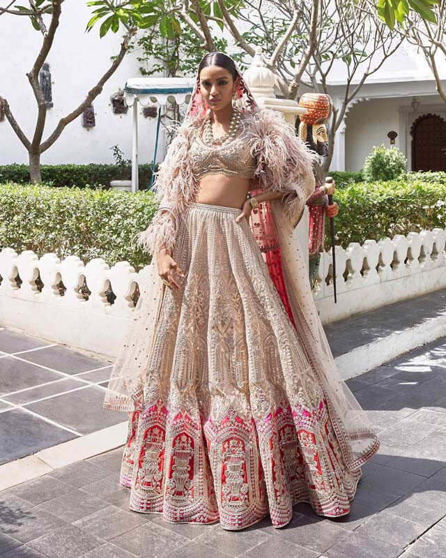 Fluffy shop bridal lehenga