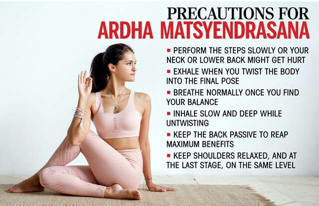 Ardha Matsyendrasana Yoga For Slimming In Hindi - YouTube