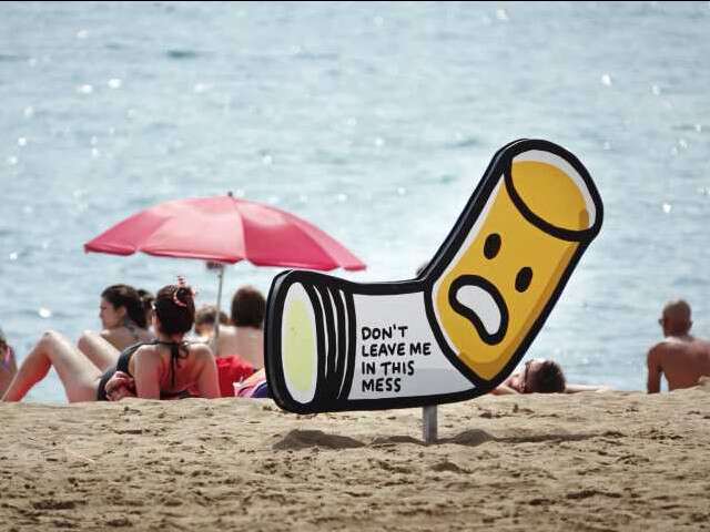 t Smoking ban on Spanish beaches main