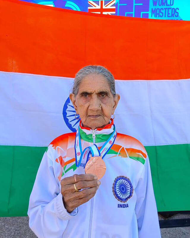 94 Yo Athlete Bhagwani Devi Wins Three Medals At World Masters