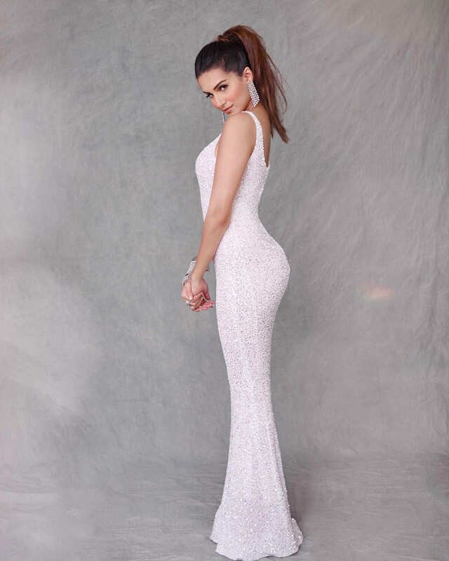 Sparkly Crystal Mesh Long Dress Women Prom Evening Gown Sexy Birthday Dress  | eBay