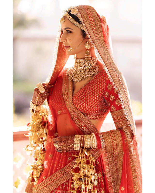 Priyanka Chopra as a Sabyasachi bride in a deep red lehenga redefined  elegance; see latest pics | Fashion News - The Indian Express