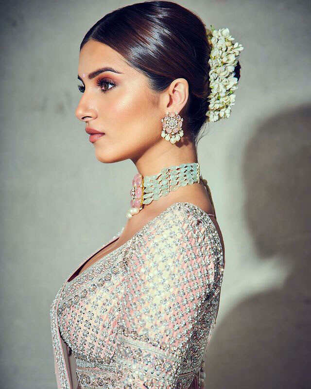 Latest Hairstyles for Engagement for Brides to Complement Your Lehenga Look