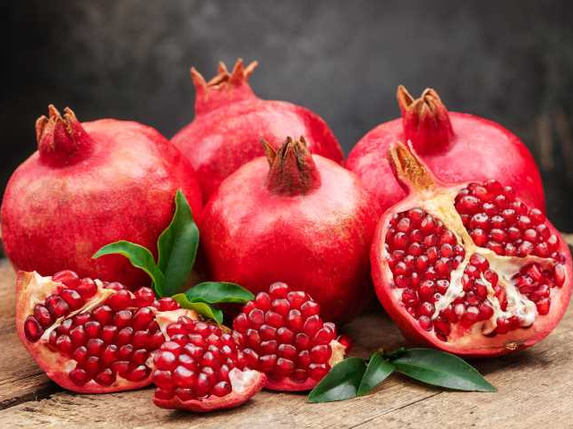t monsoon fruits - pomegranate