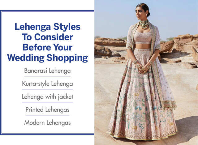 Types Of Lehenga Skirts & How To Choose According To Your Body Type