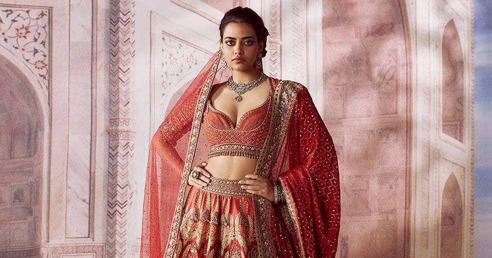 Heavy Embroidered Red Color Bridal Look Fancy Lehenga Choli In Silk Fabric