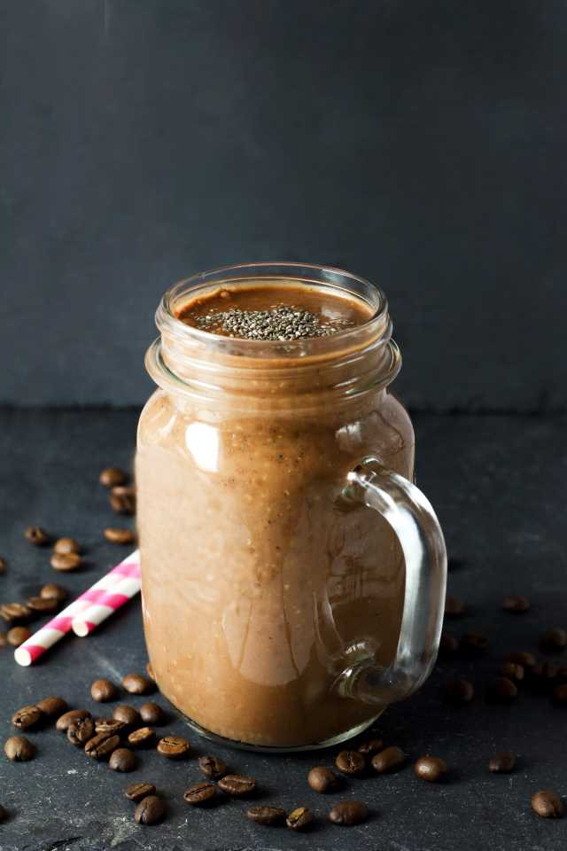 coffee and milk recipes - Healthy honey coffee smoothie