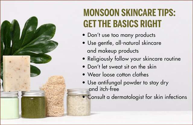 Monsoon Skincare Tips Infographic