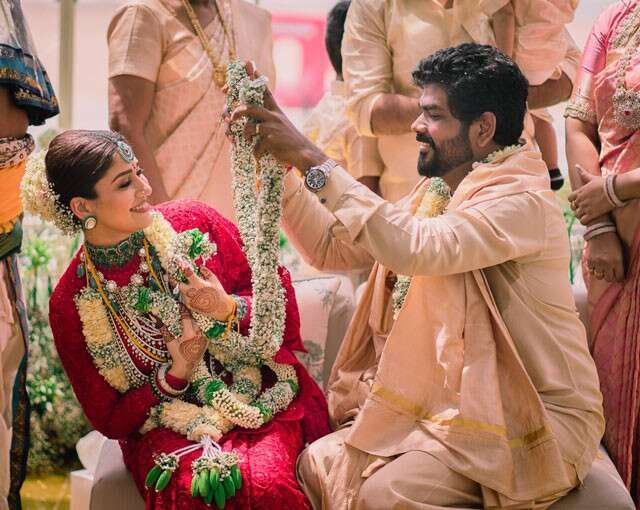Nayanthara's regal wedding look in red ensemble reminds us of