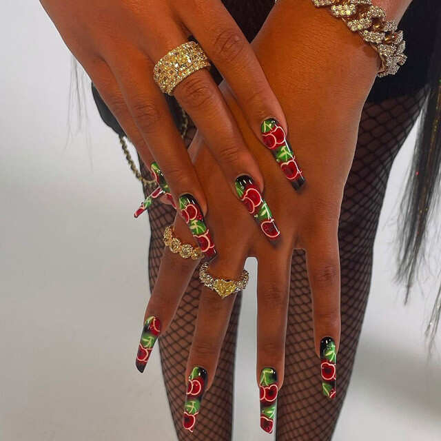 We're Obsessed With Megan Thee Stallion's Next Level OTT Nail Art Looks ...