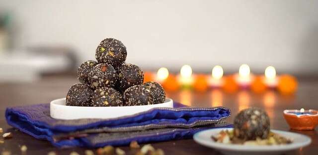 Healthy Desserts by MasterChef Pankaj Bhadouria -Chocolate, Nuts & Dates Laddoo