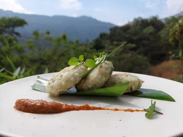 i Healthy snacks - Sweet potato and sago cake