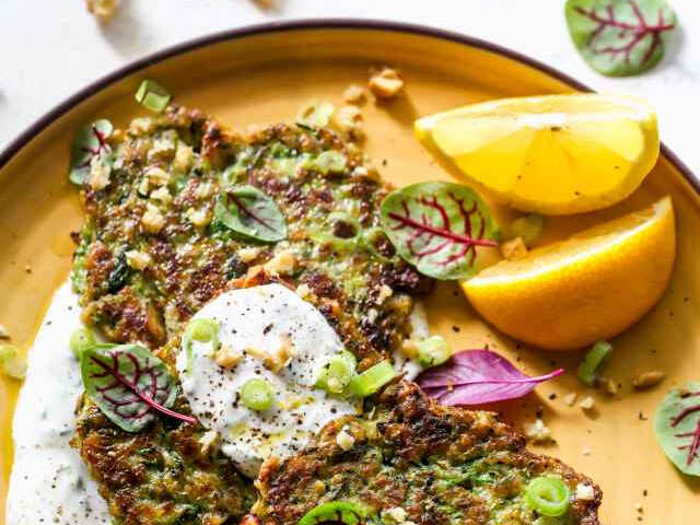 Try Something Different: Zucchini Fritters With Walnuts & Garlic Herb ...