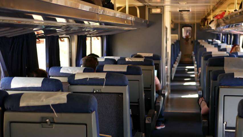 Amtrak has special Night Owl fares - an Amtrak coach 