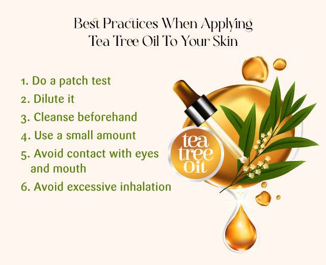 Application of tea tree oil.