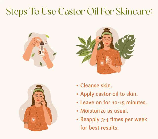 How to use castor oil for skin.