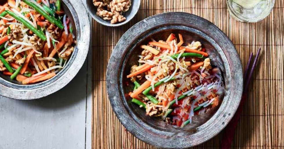 Just Right For Summer Thai Style Papaya Salad with Walnuts Femina.in