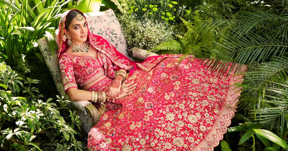 Anushka Sharma for Mohey by Manyavar | Marriage dress, Indian bridal wear,  Girl trends