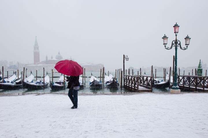 European cities in winter - Venice, Italy
