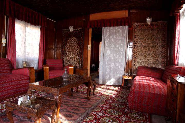 Kashmir's houseboats to get a makeover - interior of a houseboat