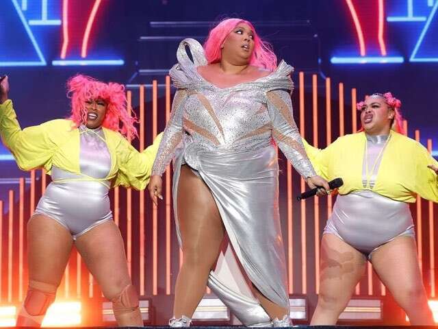 Lizzo Wore a Silver Gaurav Gupta Outfit for Her On-Stage Performance