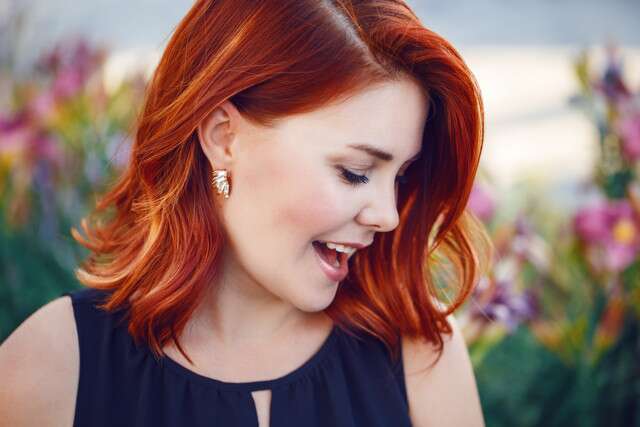 Hair Color Ideas For Short hair - Fiery Orange-Red Textured