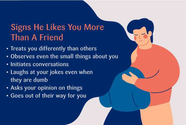 Signs he like you more than a friend.
