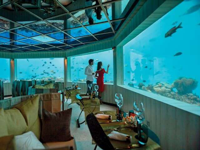 Unique dining experiences in the Maldives - M6M – MINUS SIX METERS (UNDER WATER) AT OZEN LIFE MAADHOO MALDIVES