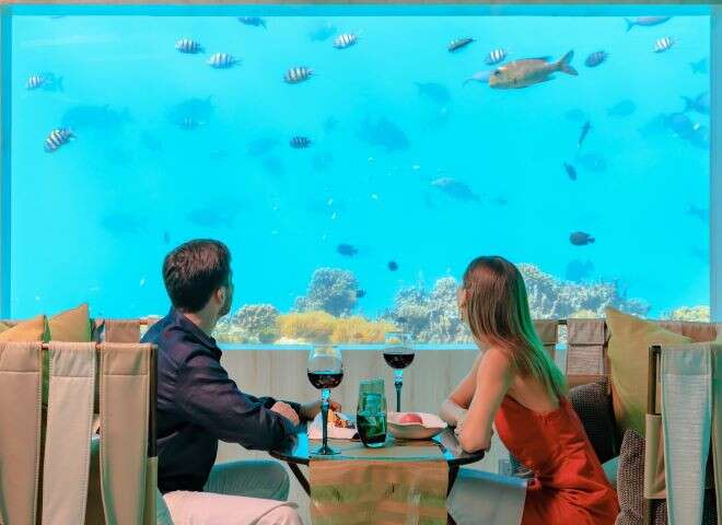 Unique dining experiences in the Maldives - M6m Underwater Restaurant - Ozen Life Maadhoo