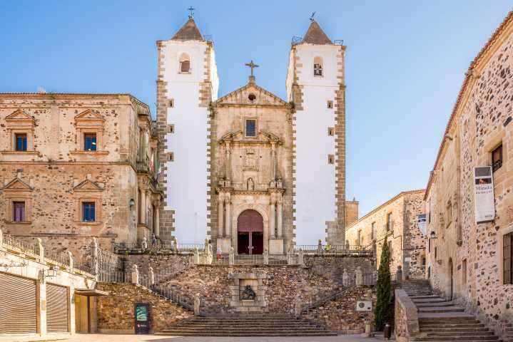 House of the Dragon filming locations in Caceres, Spain - Iglesia de San Francisco Javier