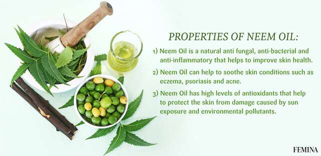 Properties of neem oil for skin
