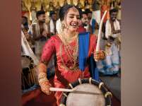Kerala Bride Shilpa Sreekumar Stuns With Chenda Performance During Wedding