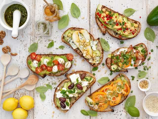 Easy ways to eat healthier - try an open faced sandwich