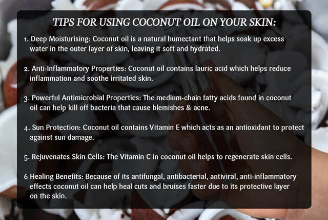 5 ways to improve skin health by using coconut oil for skin and face