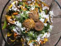 Special For Ugadi: Idli Chaat & Mushroom and Tofu in White Gravy