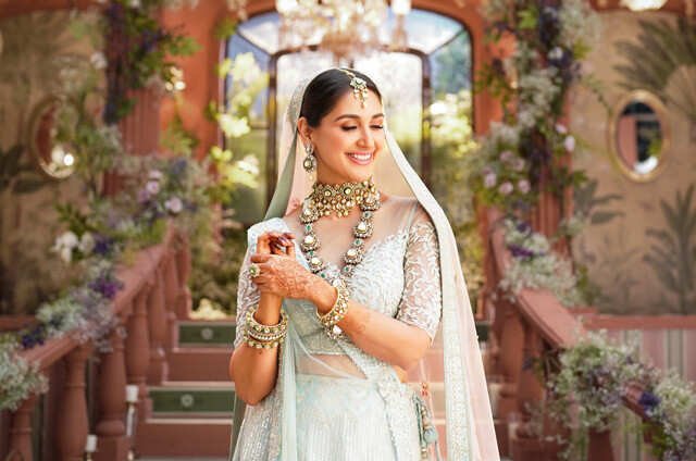 Cream Color Silk Bridal Lehenga Choli for Wedding SC003 – Mohi fashion