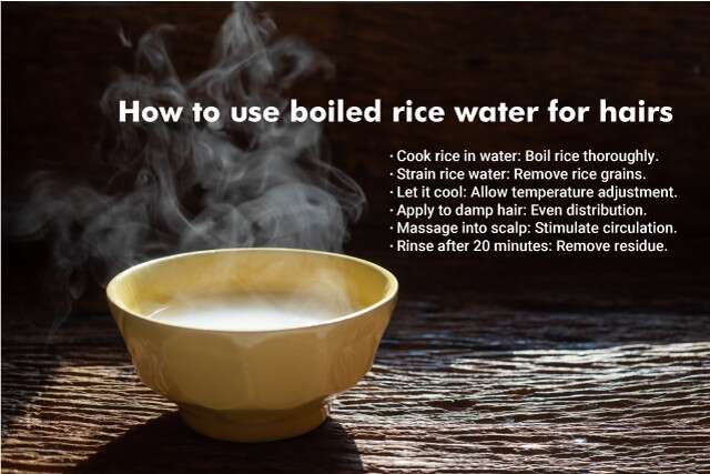 Boiled Rice Water for Hair