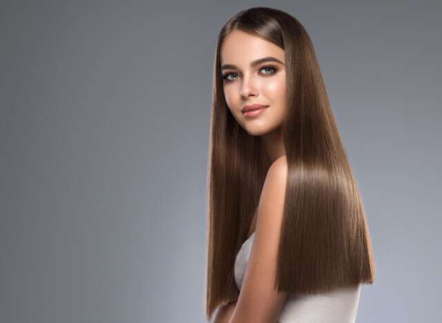 Sleek and Straight Party Hairstyle For Long Hair