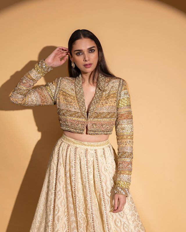 Say Hello to Aditi Rao Hydari, the Perfect Bridesmaid in a Jayanti Reddy  Lehenga! | 👗 LatestLY